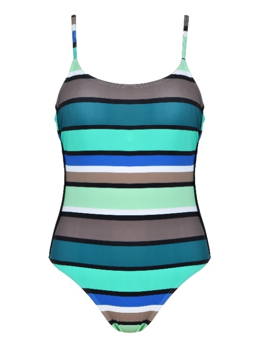 Naturana Badmode Women black/khaki bathingsuit