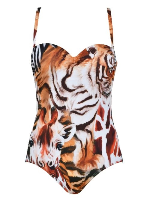 Naturana Badmode Women brown bathingsuit