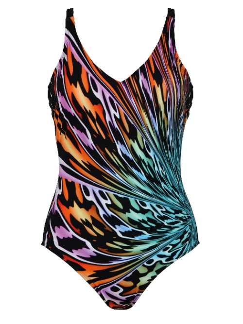 Naturana Badmode Women black/multicolor bathingsuit
