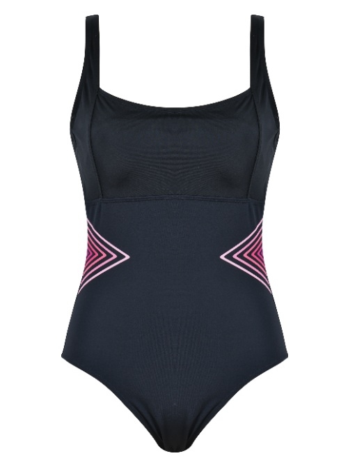 Naturana Badmode Women black/pink bathingsuit