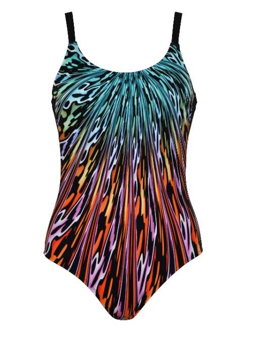 Naturana Badmode Women black/multicolor bathingsuit