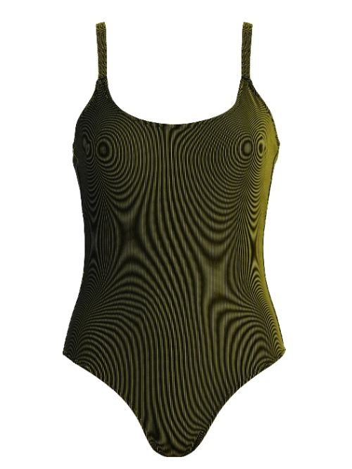 Naturana Badmode Women black/yellow bathingsuit