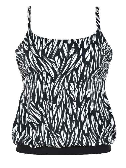 Naturana Badmode Women black/white tankini top