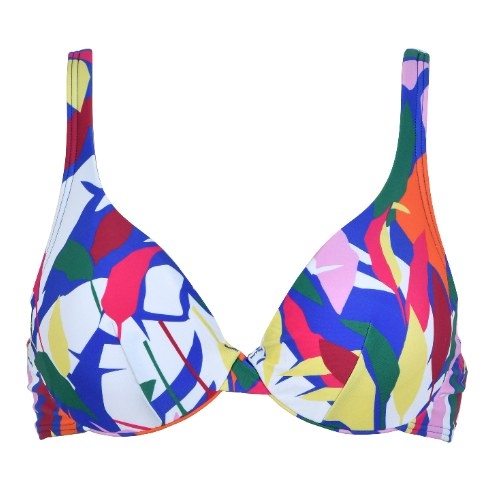 Naturana Badmode Women pink/green padded bikini bra