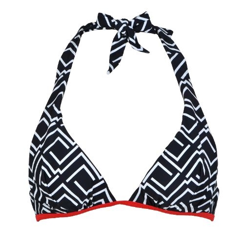 Naturana Badmode Women black/white padded bikini bra