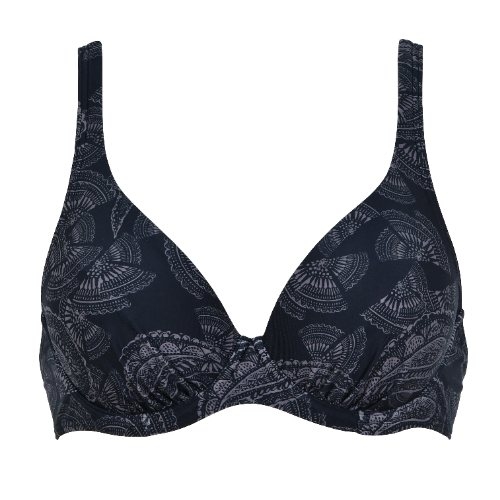 Naturana Badmode Women black/brown soft-cup bikini bra