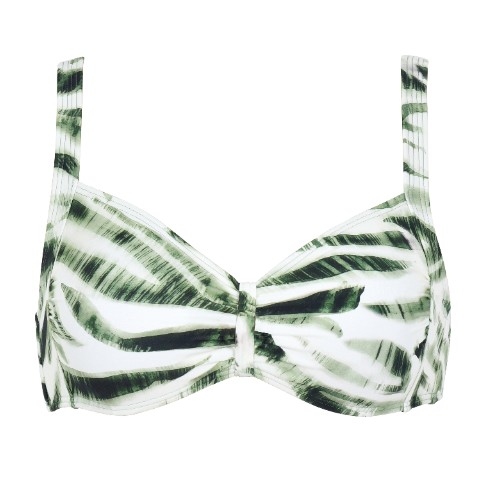 Naturana Badmode Women green/white padded bikini bra