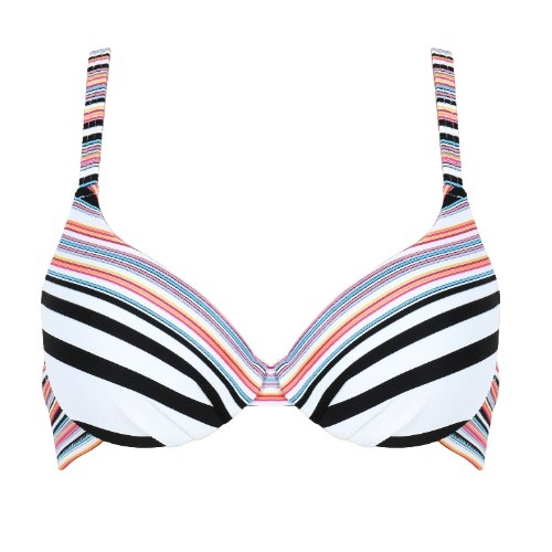 Naturana Badmode Women white/black padded bikini bra