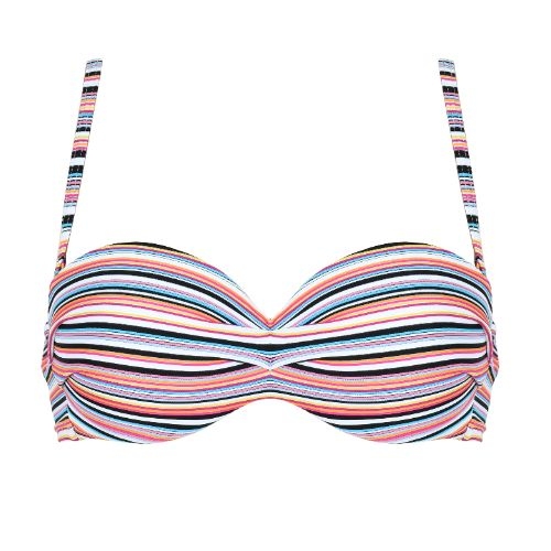 Naturana Badmode Women white/black padded bikini bra