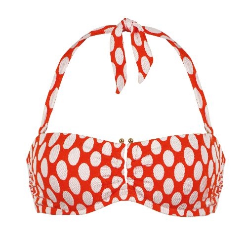 Naturana Badmode Women red padded bikini bra