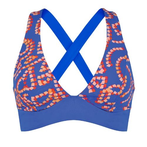 Naturana Badmode  blue padded bikini bra