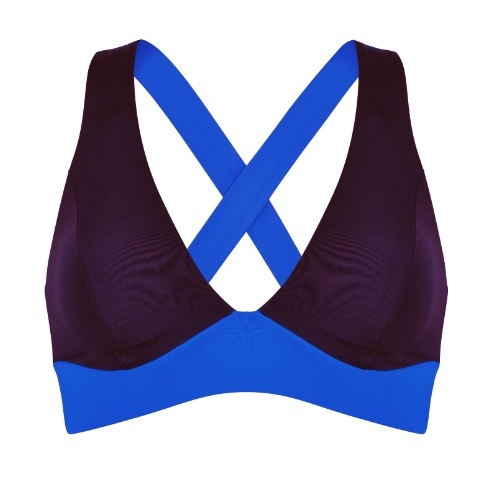 Naturana Badmode  black padded bikini bra