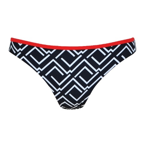 Naturana Badmode Women black/white bikini brief