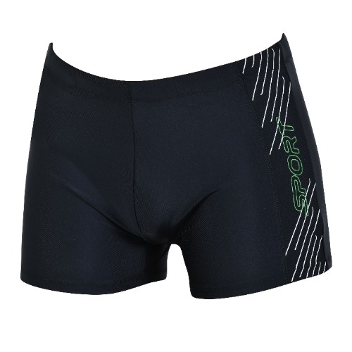 Naturana Badmode Men black/green swim boxer