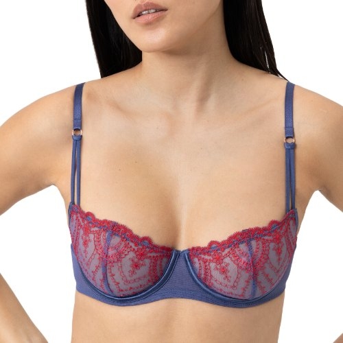 Mey Mysterious blue/red non-padded bra
