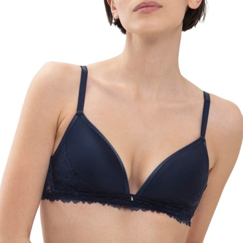Mey Luxurious navy blue wireless bra