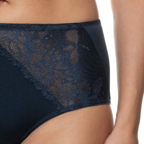 Mey Lingerie Luxurious navy blue high waist brief