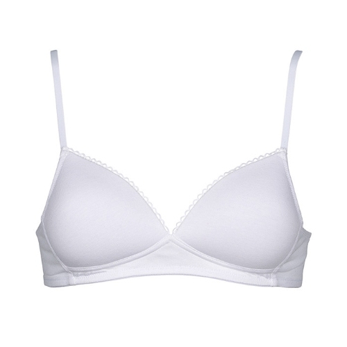 My Basic by After Eden Comfy white wireless bra