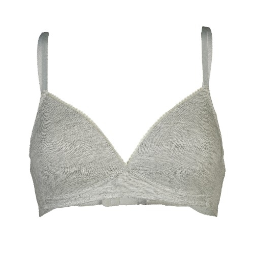 My Basic by After Eden Comfy black/grey wireless bra