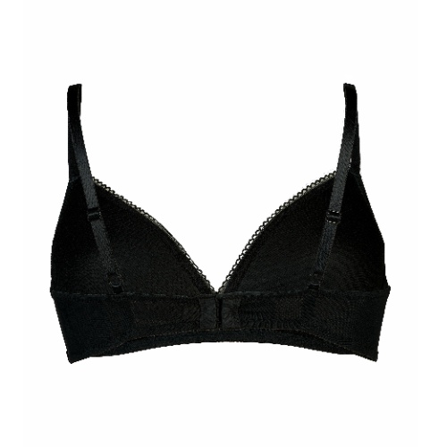My Basic by After Eden Comfy black/grey wireless bra