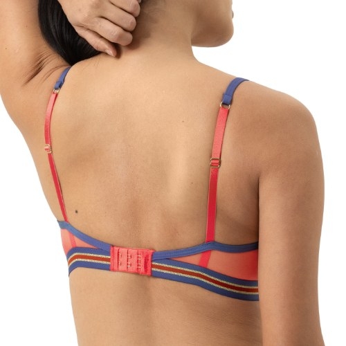 Mey Lingerie Poetry Sheer blue/red wireless bra
