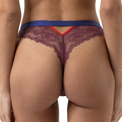 Mey Lingerie Poetry Style blue/red thong
