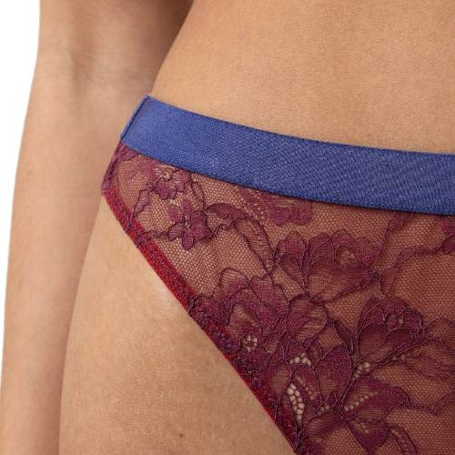 Mey Lingerie Poetry Style blue/red thong