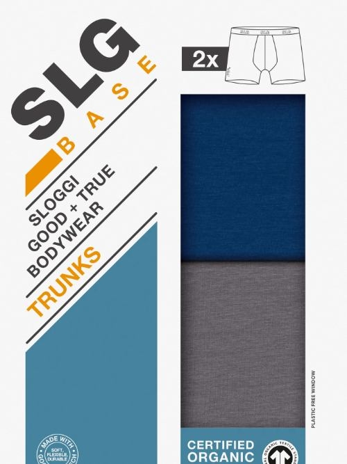 Sloggi Men SLG Base grey/blue trunk