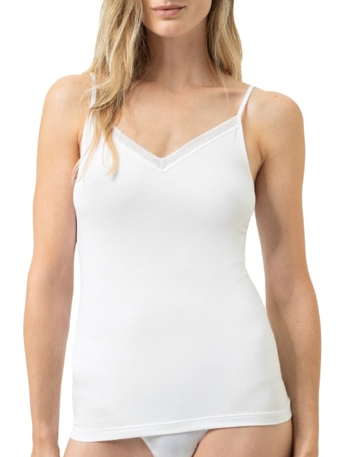 Mey Lingerie Modal Lace white spaghetti top