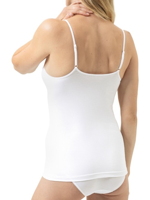 Mey Lingerie Modal Lace white spaghetti top