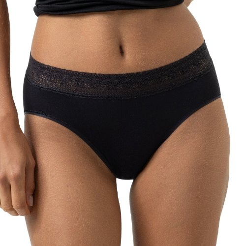 Mey Lingerie Modal Lace black high waist brief