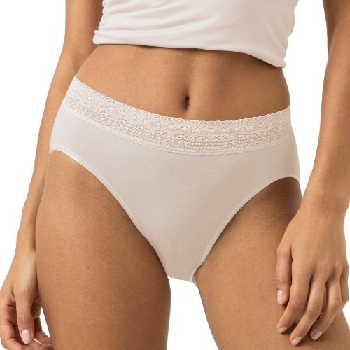 Mey Lingerie Modal Lace crème high waist brief