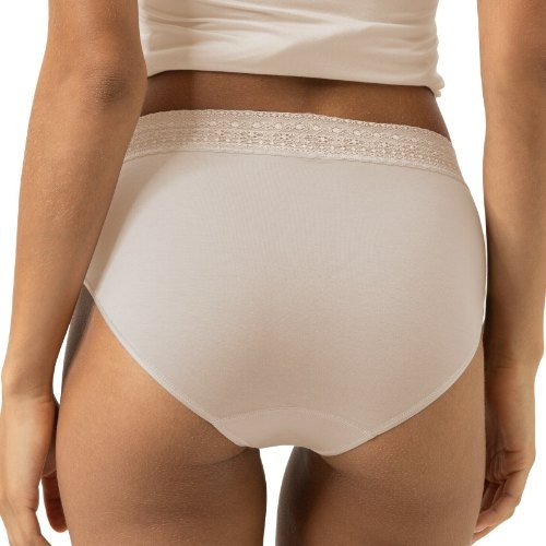 Mey Lingerie Modal Lace crème high waist brief