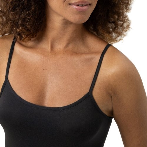 Mey Lingerie Modal Pure black spaghetti top