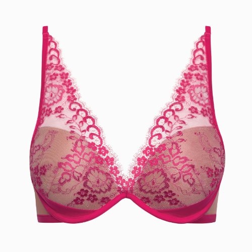 Lisca Highlight raspberry push up bra