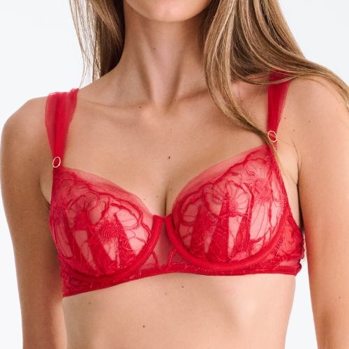 Lisca Miracle red non-padded bra