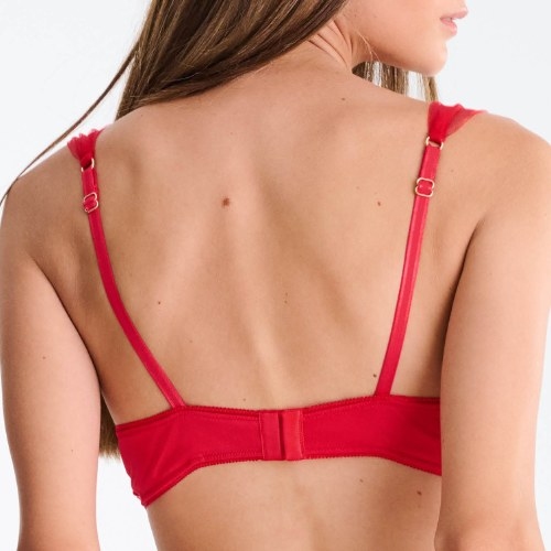 Lisca Miracle red padded bra