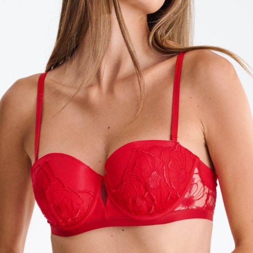 Lisca Miracle red padded bra