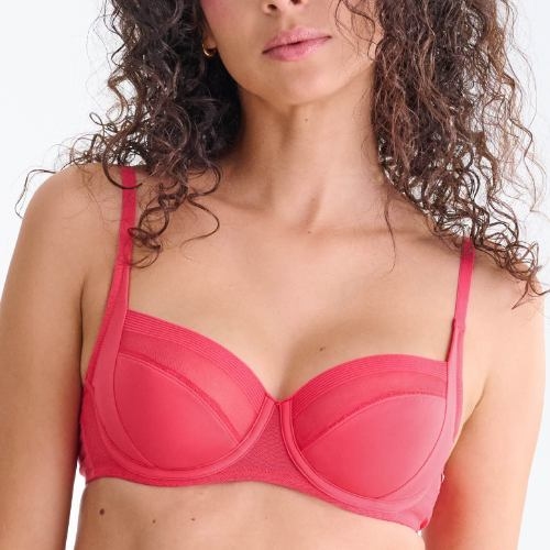 Lisca Sia red non-padded bra