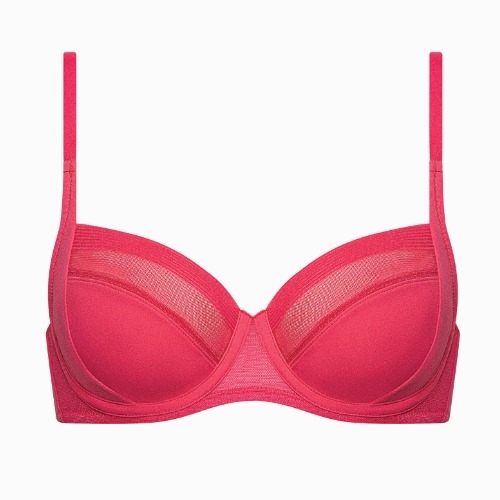 Lisca Sia red non-padded bra