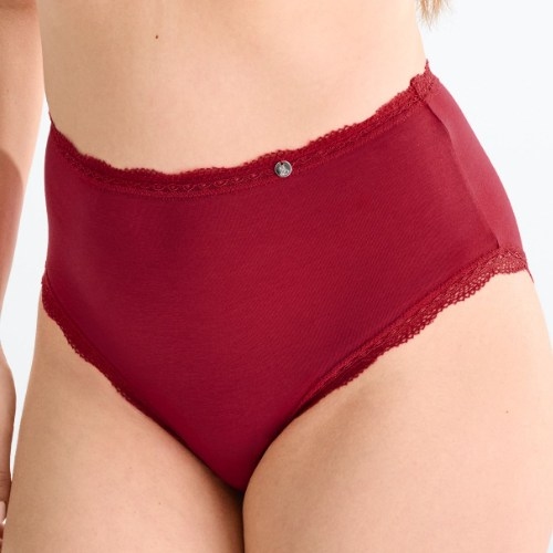 Lisca Everyday bordeaux high waist brief