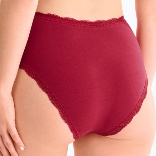 Lisca Everyday bordeaux high waist brief
