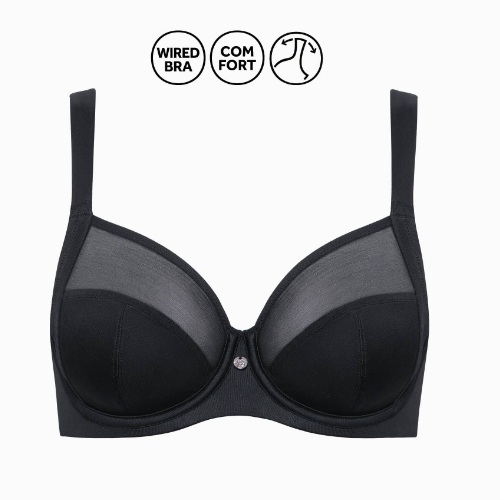Lisca Tina black non-padded bra