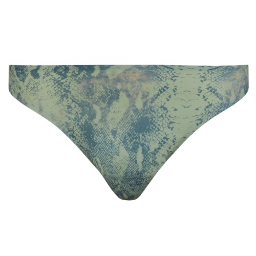 Chantelle SoftStretch green/print thong