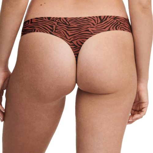 Chantelle SoftStretch black/print thong