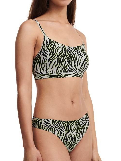 Chantelle SoftStretch white/print thong