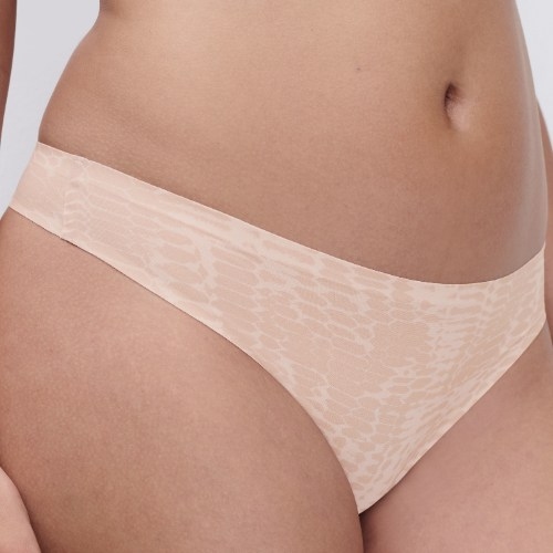 Chantelle SoftStretch ivory/print thong