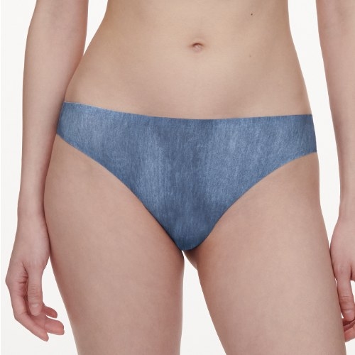 Chantelle SoftStretch blue/print thong