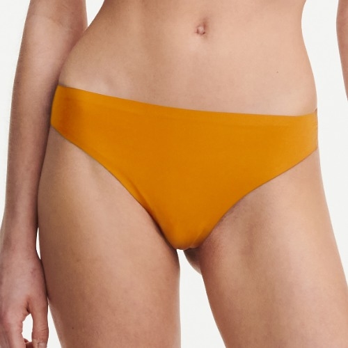 Chantelle SoftStretch ochre yellow thong