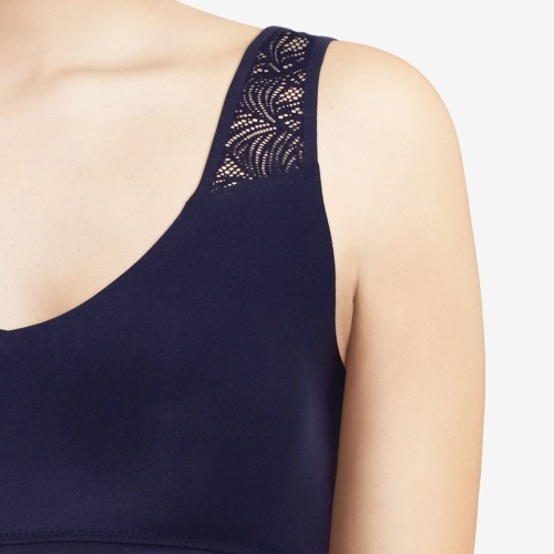 Chantelle SoftStretch blue padded bra